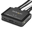 StarTech.com 2 Port USB DisplayPort KVM Switch with 1 Display Support, 3.5 mm Stereo Audio, 3840 x 2160 pixel SV211DPUA4K