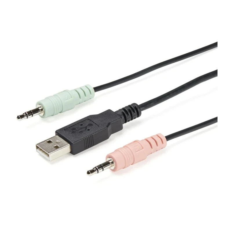 StarTech.com 2 Port USB DisplayPort KVM Switch with 1 Display Support, 3.5 mm Stereo Audio, 3840 x 2160 pixel SV211DPUA4K