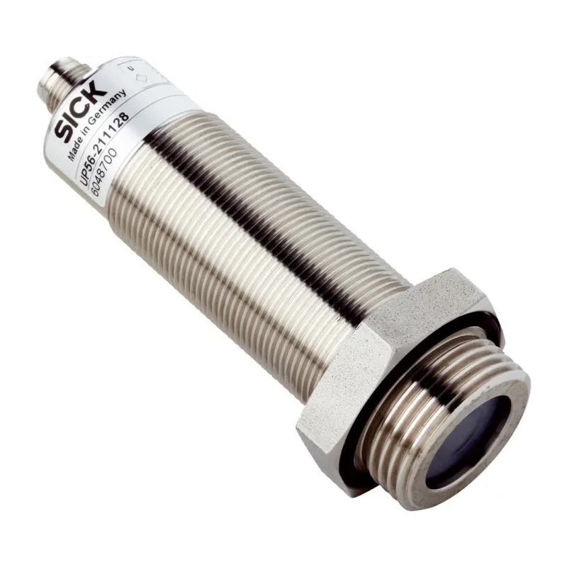 SICK Ultrasonic Level Sensor Threaded Vertical Fluorelastomer Gasket Stainless Steel Housing UP56