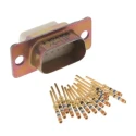 Amphenol India High Density 15 Way Straight 2.29 mm Pitch Panel Mount D-Sub Connector M24308/4-11F