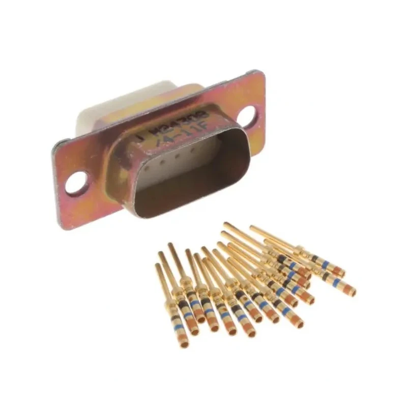 Amphenol India High Density 15 Way Straight 2.29 mm Pitch Panel Mount D-Sub Connector M24308/4-11F