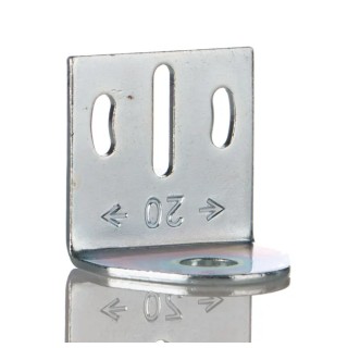 RS PRO M08 Series Mounting Bracket for Use with M08 Sensor, Steel Zinc Coated, 30x30x26.5mm 213-3661