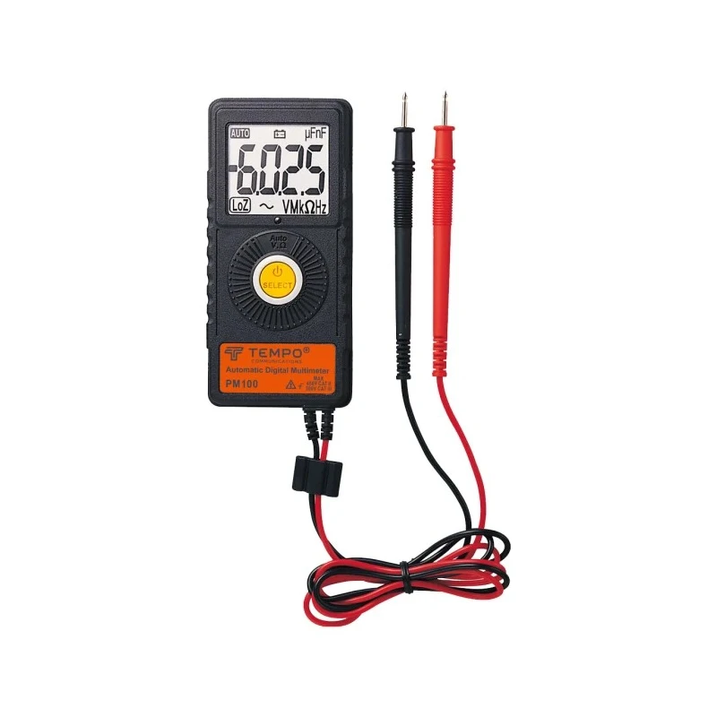 Tempo Handheld Digital Multimeter 10 A AC, 8 A DC, 450 V AC PM100