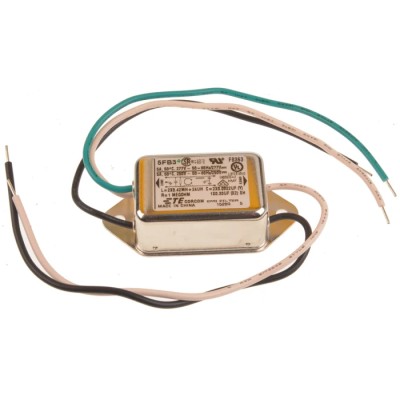 TE Connectivity Corcom FB Series Panel Mount RFI Power Line Filter 5A 277V AC/DC 50Hz 60Hz 9-1609095-1