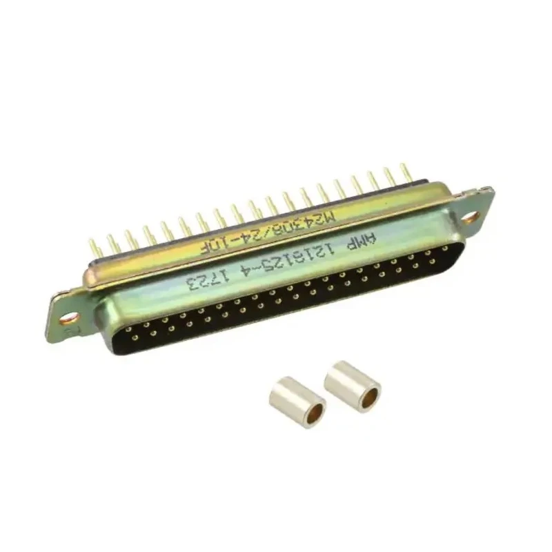 Amphenol India 37 Way Straight 2.77 mm Pitch Panel Mount D-Sub Connector Male with 4 to 40 Screw Lock M24308/24-10F