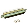 Amphenol India 37 Way Straight 2.77 mm Pitch Panel Mount D-Sub Connector Male with 4 to 40 Screw Lock M24308/24-10F