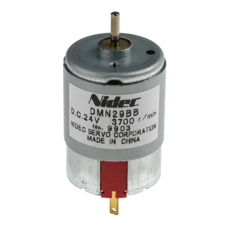 NIDEC ADVANCED MOTOR Brushed DC Motor 3W 24V DC 3700 RPM 7.8 mNm Torque 2.5 mm Shaft Diameter DMN29BB