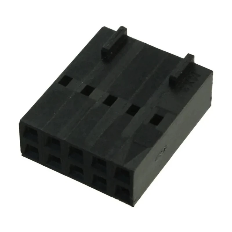Molex 10 Way 2 Row Straight Female Crimp Connector Housing 2.54 mm Pitch Polyester 22552103