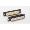 Amphenol India M24308 62 Way Straight 2.29 mm Pitch Panel Mount D-Sub Connector with 4 to 40 Screw Lock Female M24308/23-70F