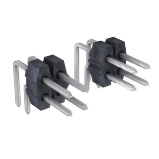 Molex C-Grid III Series Right Angle Through Hole Pin Header, 10 Contacts, 2 Rows, 2.54 mm Pitch, 350V, 3A 901220125