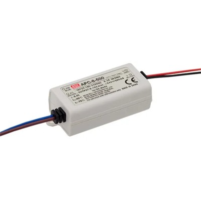 MEAN WELL 8.05W Constant Current LED Driver, 1 Output, 11V to 23V, IP30 Rated, Screw Mount, IP30