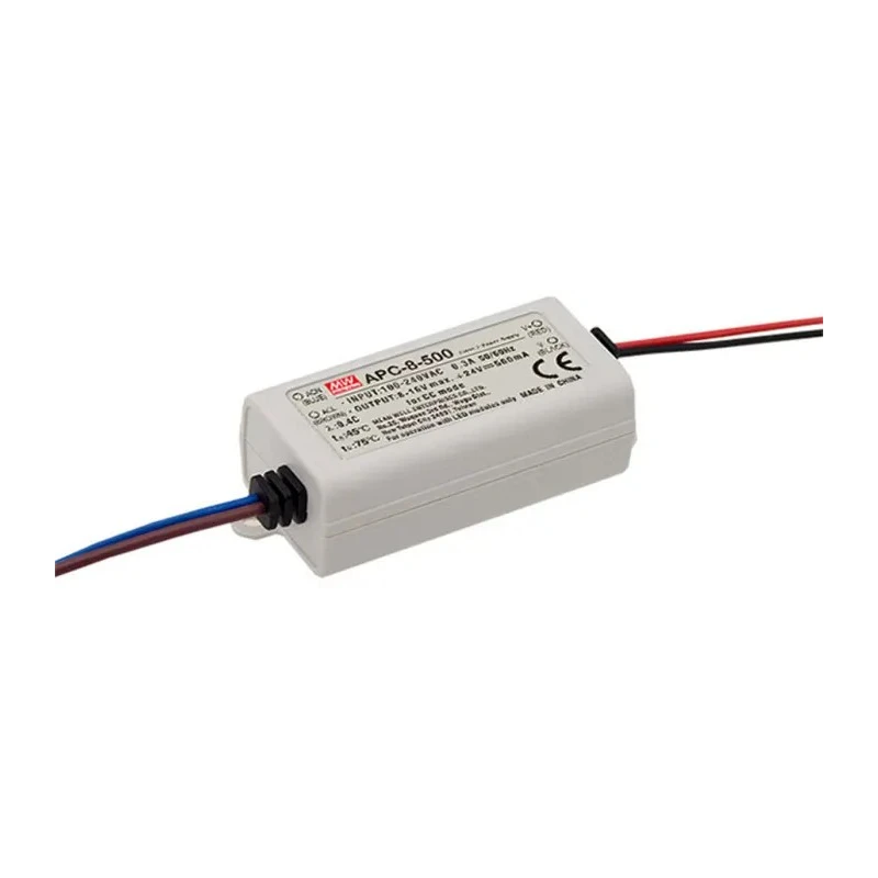 MEAN WELL 8.05W Constant Current LED Driver, 1 Output, 11V to 23V, IP30 Rated, Screw Mount,  IP30