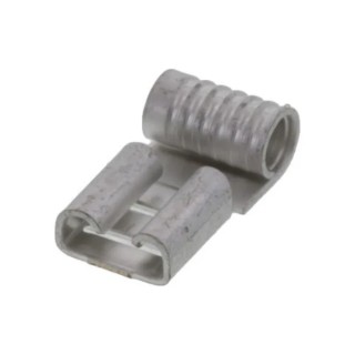 Molex Silver Uninsulated Female Spade Connector Crimp 6.35 x 0.81 mm Tab Size 12 AWG to 10 AWG 190080063