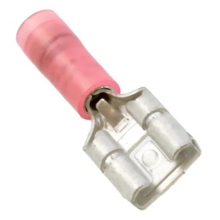 Molex Red Insulated Female Spade Connector Crimp 6.35 x 0.81 mm Tab Size 22 AWG to 18 AWG 192750002