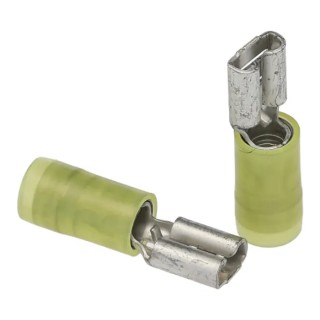Molex Yellow Insulated Female Spade Connector Crimp 4.75 x 0.81 mm Tab Size 14 AWG to 12 AWG 190190049