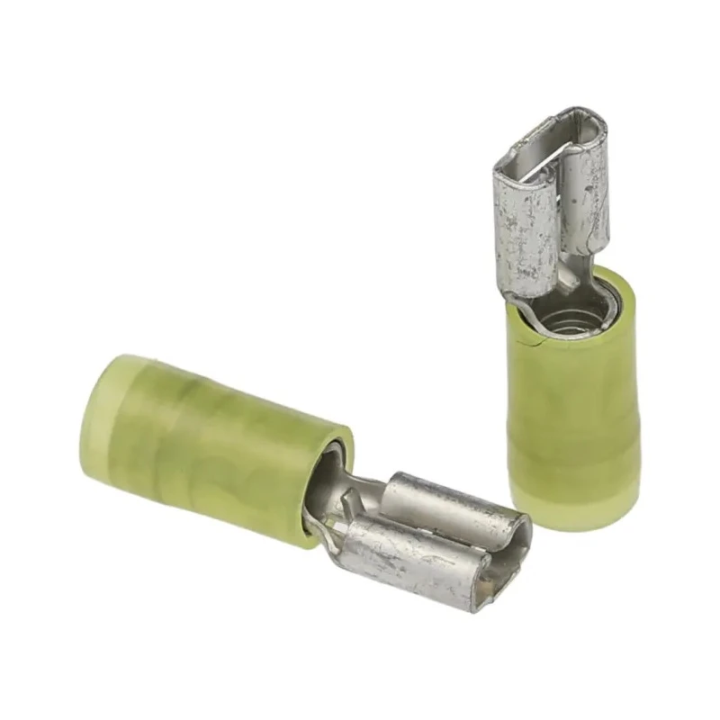 Molex Yellow Insulated Female Spade Connector Crimp 4.75 x 0.81 mm Tab Size 14 AWG to 12 AWG 190190049