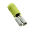Molex Yellow Insulated Female Spade Connector Crimp 6.35 x 0.81 mm Tab Size 12 AWG to 10 AWG 196060002