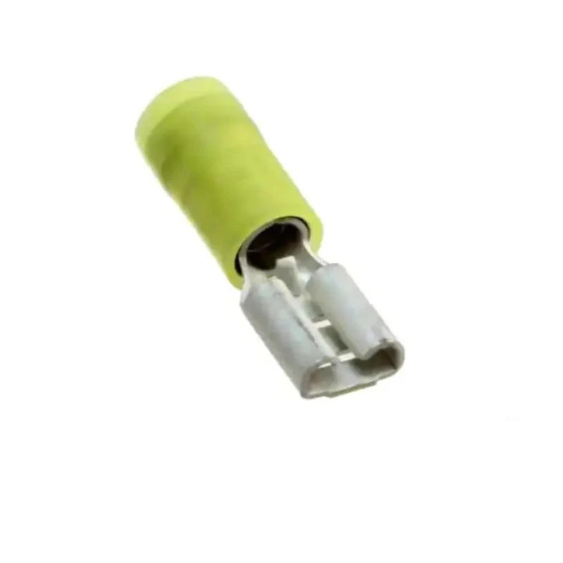 Molex Yellow Insulated Female Spade Connector Crimp 6.35 x 0.81 mm Tab Size 12 AWG to 10 AWG 196060002