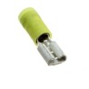 Molex Yellow Insulated Female Spade Connector Crimp 6.35 x 0.81 mm Tab Size 12 AWG to 10 AWG 196060002