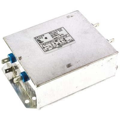 TDK Chassis Mount EMC Filter 20 A 250V AC 50Hz/60Hz Single Phase Tab Termination B84112B0000B120