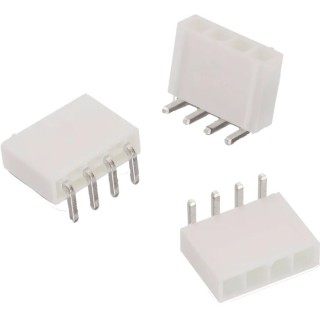 Wurth Elektronik WR-MPC4 Series Vertical Through Hole PCB Header, 2 Contacts, 4.2 mm Pitch, 2 Row, Shrouded MPC4