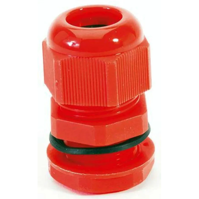 HellermannTyton NGM Series Red Polyamide 66 Cable Gland, M63 Thread Size, 34 mm to 44 mm Diameter, IP68, Nylon 66 NGM63-RED