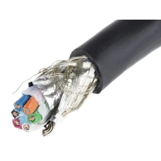 Alpha Wire ECO Control Cable 6 Cores 0.81mm² 18 AWG Screened Thermoplastic Elastomer Sheath 30 m 45166 BK005