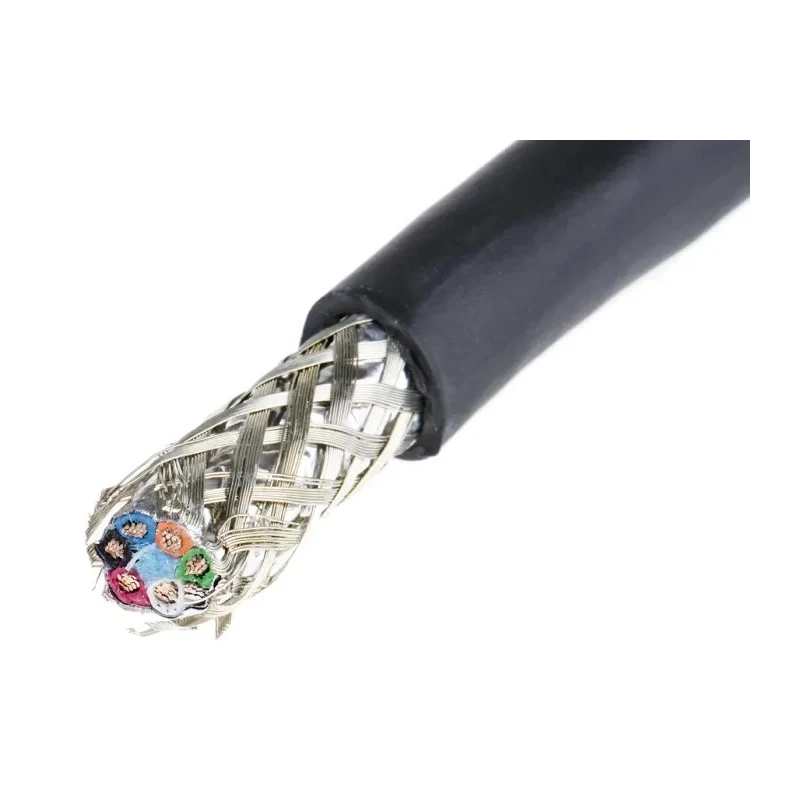 Alpha Wire ECO Control Cable 6 Cores 0.81mm² 18 AWG Screened Thermoplastic Elastomer Sheath 30 m 45166 BK005
