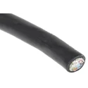 Alpha Wire ECO Control Cable 6 Cores 0.81mm² 18 AWG Screened Thermoplastic Elastomer Sheath 30 m 45166 BK005