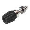 Hirschmann Test & Measurement Black 63A Binding Post Brass Contacts Nickel Plated 2.6mm Hole Diameter 930117100