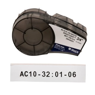 Brady Black on White Black Label Printer Tape 19.05 mm Width 3 m Length M21-750-414