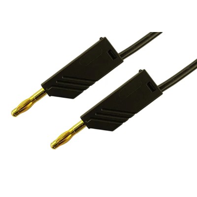 Hirschmann Test & Measurement Connector Test Lead 32A, 30 V ac, 60V dc, Black, 250 mm Lead Length 934059700