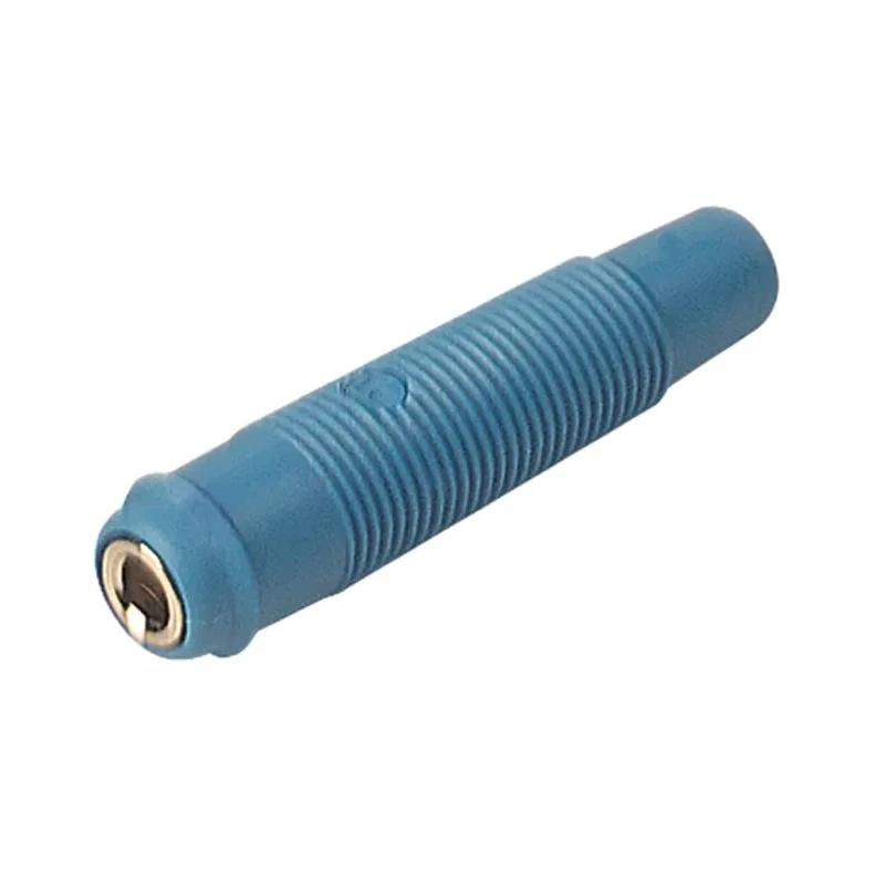 Hirschmann Test & Measurement Blue Female Banana Socket 4 mm Connector, Solder Termination, 60V DC, 16A, Nickel 931804102
