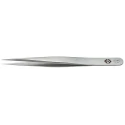 CK Stainless Steel Fine Sharp Straight ESD Safe Tweezer 110mm T2340