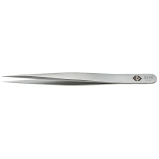 CK Stainless Steel Fine Sharp Straight ESD Safe Tweezer 110mm T2340