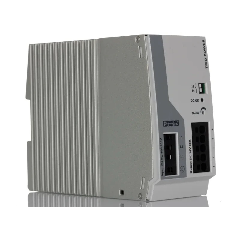 Phoenix Contact TRIO POWER Switched Mode DIN Rail Power Supply 575V AC Input 28V DC, 20A Output 480W 2903155
