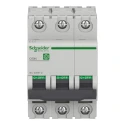 Schneider Electric Multi9 C60N Miniature Circuit Breaker, 3-Pole, 6A, Type C, 125V DC, 10kA Breaking Capacity M9F11306