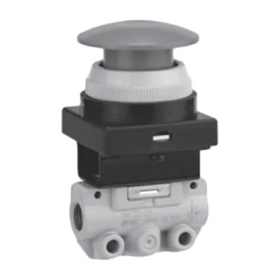 SMC Pneumatic Manual Control Valve Push Button Mushroom Red 3 Ports Rc NPT R 1/8 1 MPa VM130-01-30RA