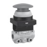 SMC Pneumatic Manual Control Valve Push Button Mushroom Red 3 Ports Rc NPT R 1/8 1 MPa VM130-01-30RA