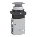 SMC Push Button Mushroom Pneumatic Manual Control Valve VM200 Series Rc NPT R 1/4 1 Mpa Max Pressure Green VM230-02-30GA