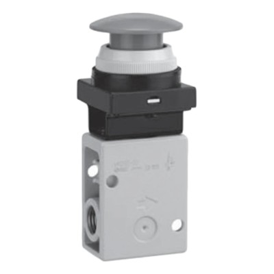 SMC Push Button Mushroom Pneumatic Manual Control Valve VM200 Series Rc NPT R 1/4 1 Mpa Max Pressure Green VM230-02-30GA