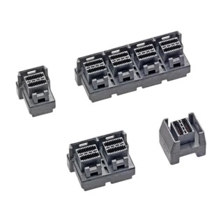Molex iPass zHD Series Vertical Through Hole PCB Socket, 72-Contact, 4 Row, 0.75 mm Pitch Press Fit 170729-0002