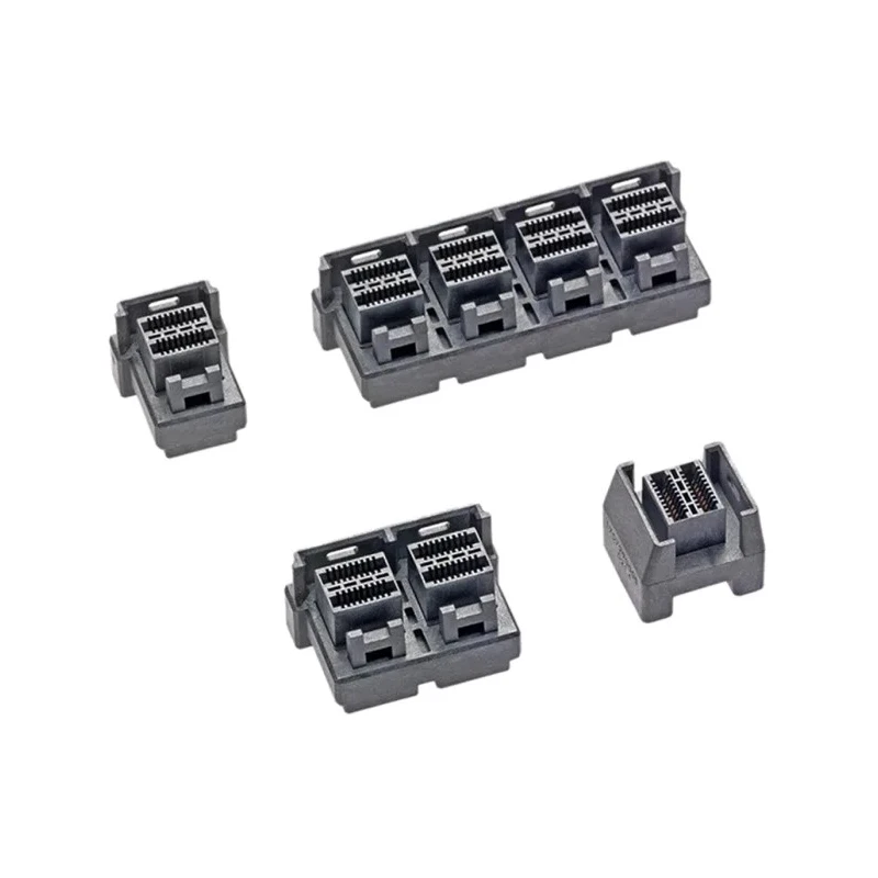 Molex iPass zHD Series Vertical Through Hole PCB Socket, 72-Contact, 4 Row, 0.75 mm Pitch Press Fit 170729-0002