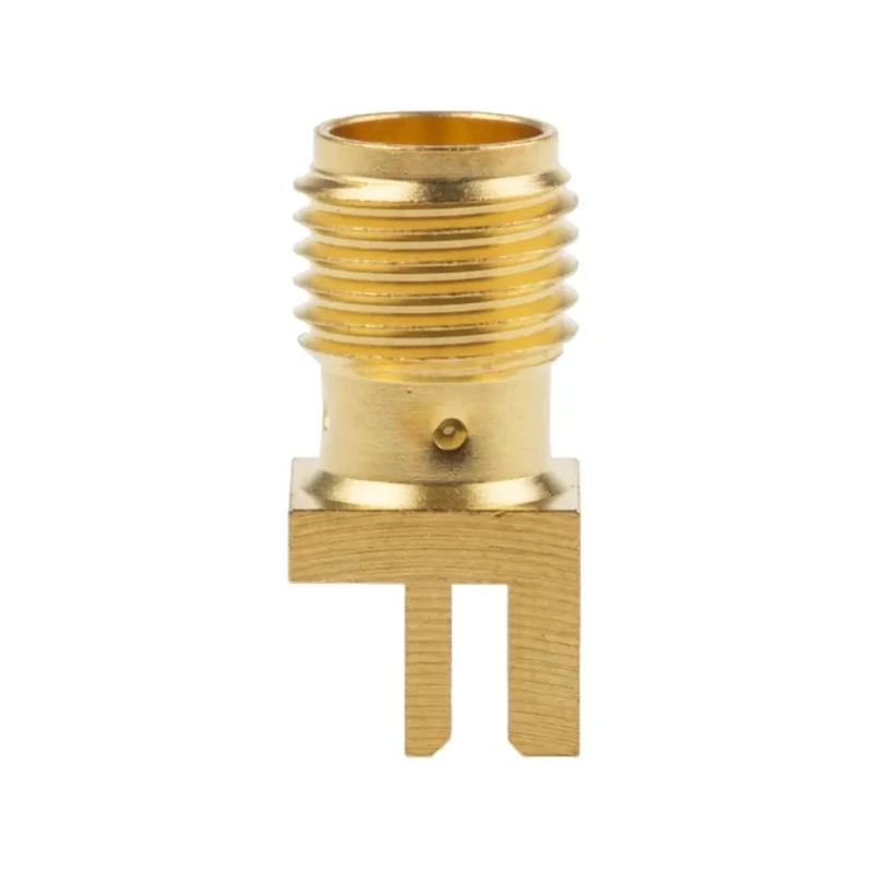 Cinch 142 Series Coaxial Connector Edge Female SMA 50 Ω Straight Body Solder 142-0711-841