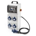 RS PRO Industrial Power Connector 2P+T 16A 230V IP65 Grey IP65