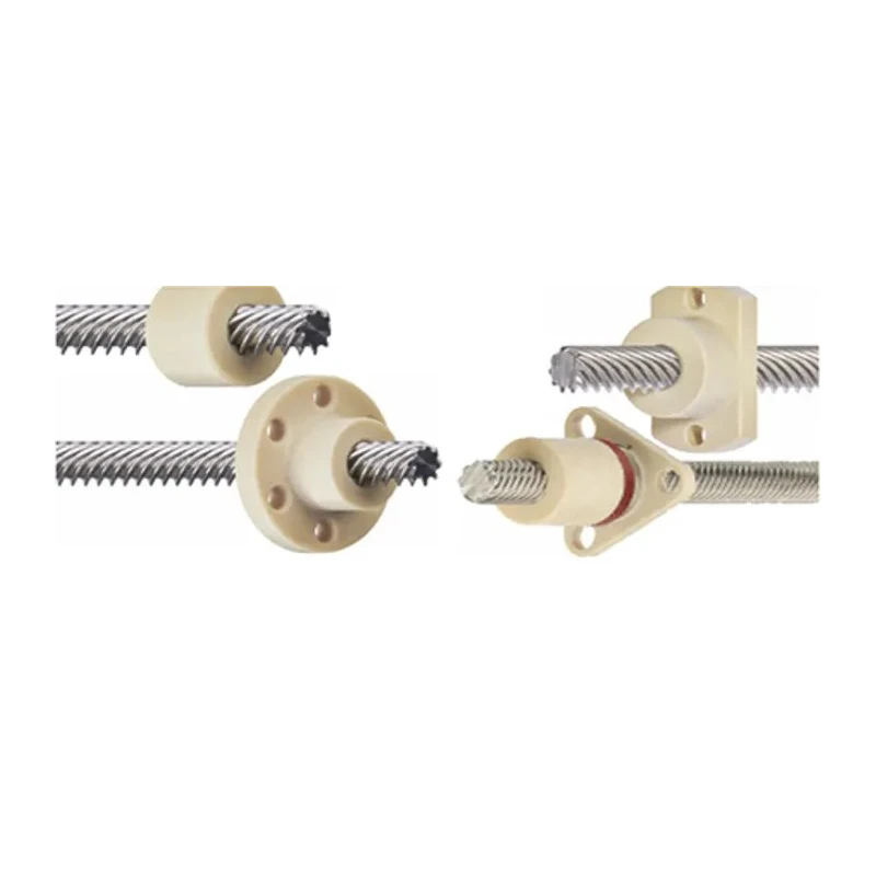 Igus 25 mm Flanged Round Nut for Lead Screw, Drylin® Iglide J Polymer, 25 mm Diameter DST-JFRM-252525DS10x25