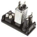 Bulgin IEC Filter 250 V AC 10 A Snap-In Male 2 Pole 2 Fuse BZV03/A0620/06