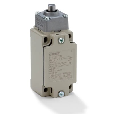 Omron D4B Series Plunger Limit Switch Metal Housing 2 NC Contacts 10A Switching Current 600V IP67 