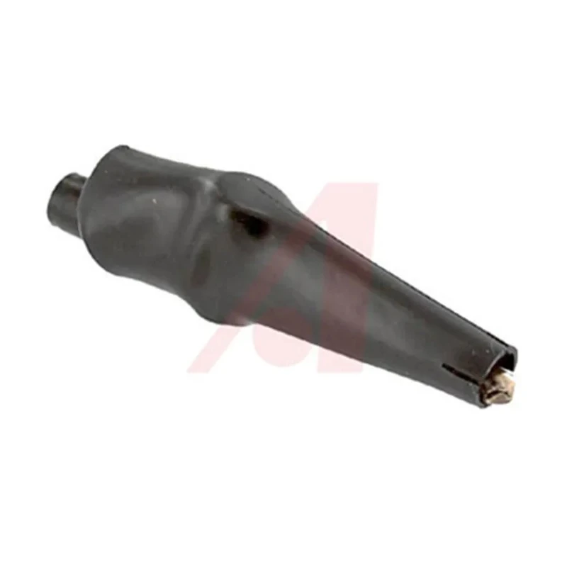 Mueller Electric Black Crocodile Clip with Beryllium Copper Alloy Contact 10A Insulated BU-63C-0
