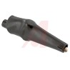 Mueller Electric Black Crocodile Clip with Beryllium Copper Alloy Contact 10A Insulated BU-63C-0